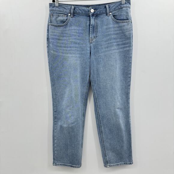 1822 Denim Women's Straight Leg Jeans - Light Blue - Picture 1 of 8